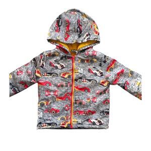 MickMack Toddler Boys 2T Fleece Lined Racecar Jacket
